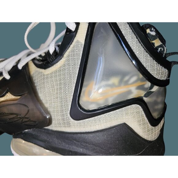 Nike LeBron XIX 19 Royalty Black Metallic Gold White Sneakers Men Size 11.5 - Picture 14 of 17